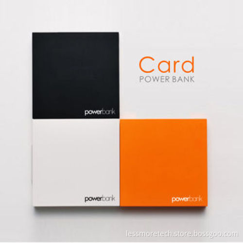 Power bank, super-slim, only 6mm, various colors are available, suitable for gift